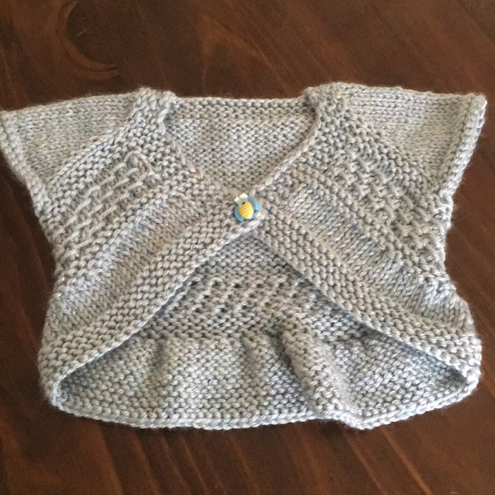 Handmade knit cropped sweater